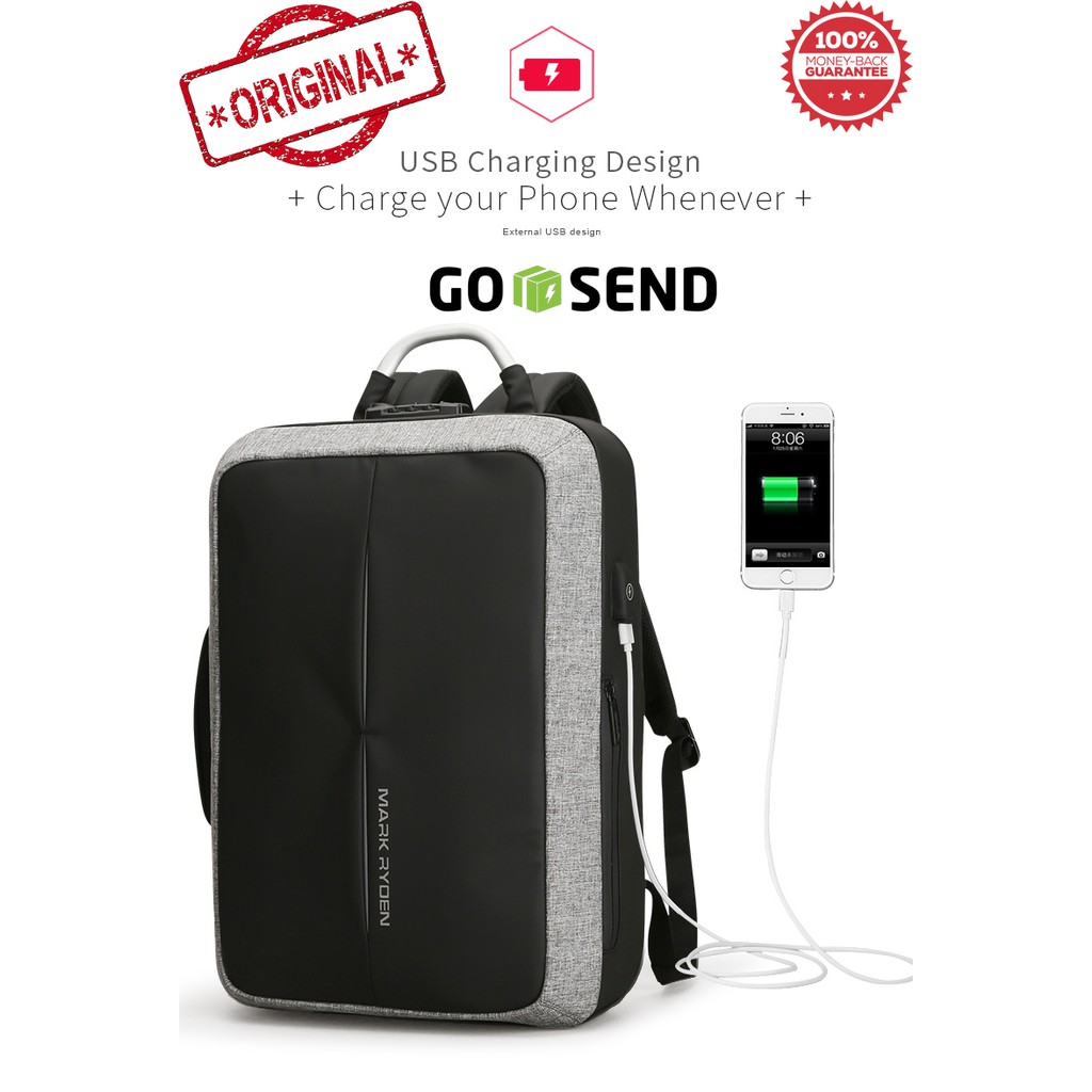 Tas Anti Maling Original Mark Ryden Backpack 6832 Tas Ransel Tas Punggung