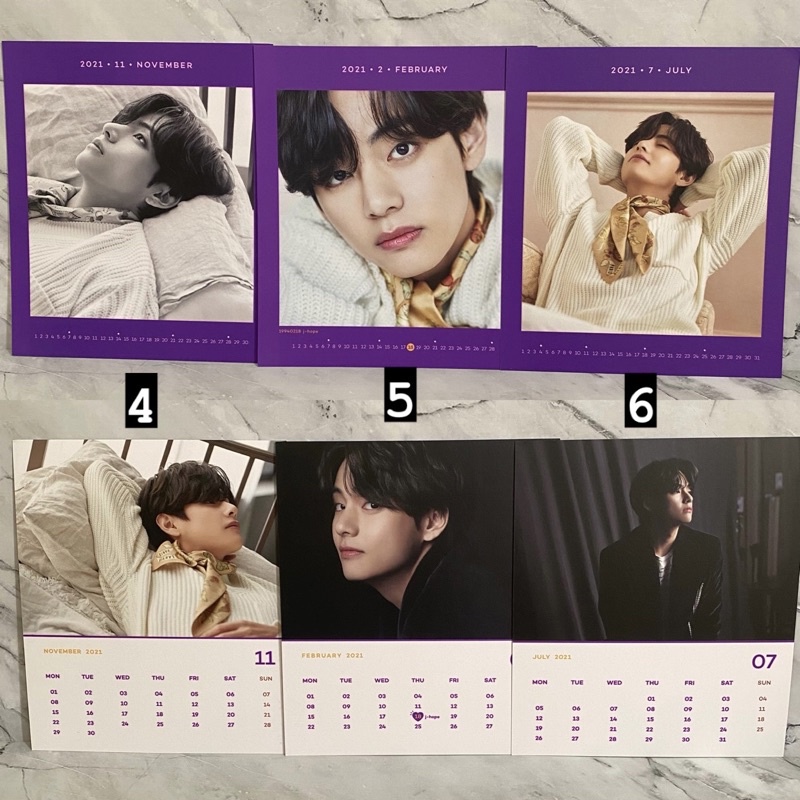 rare sale BTS V Taehyung Dicon postcard calendar official | 101 102 proof tear y o u r maung zoom bu
