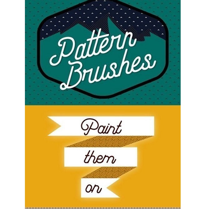 Procreate Brush - Bundle 15 Pattern + 3 Lettering Brushes