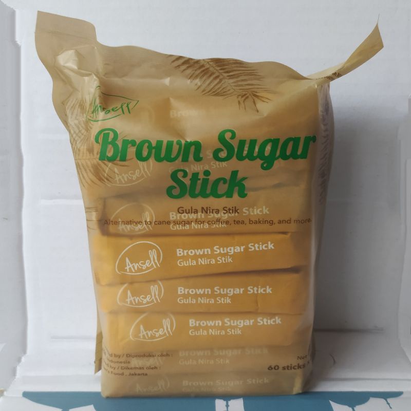 

Ansell Brown Sugar Stick isi 60 Gula Nira Stik 100% Alami Organic