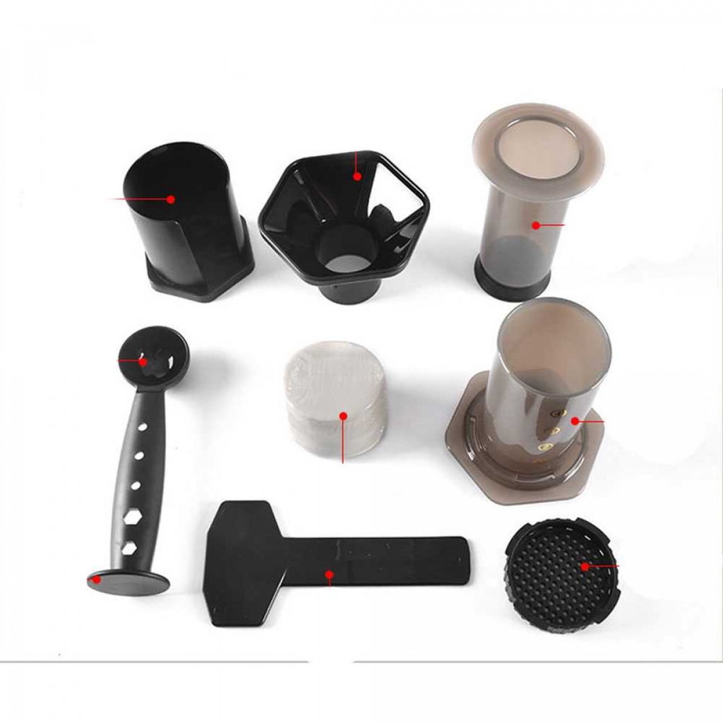 Set Pembuat Kopi Portable Travel Press Coffee Maker 350 Filter