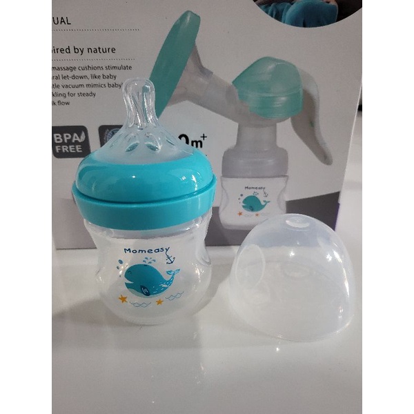 Botol Susu Natural Wide Neck Momeasy 125ml Motif Cocok dengan Nipple Avent Natural Limited Edition