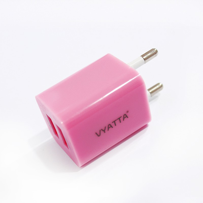 Vyatta Double USB Wall Charger Port Adapter 2.1A &amp; 1A 1 toples