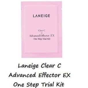 [ LIMITED WORTH PRODUCT ] LANEIGE CLEAR C ADVANCED EFFECTOR ONE STEP TRIAL KIT SAMPLE SACHET