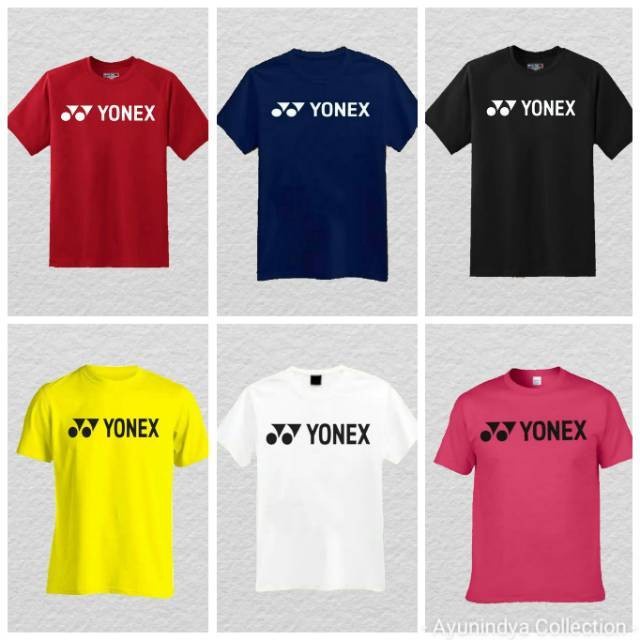 TERBARU Kaos Baju Combed 30S Distro YONEX badminton bulu tangkis polos custom