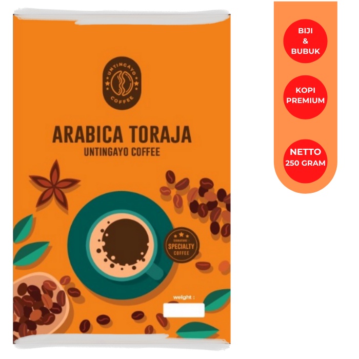 

Kopi Arabika Toraja 250 gram