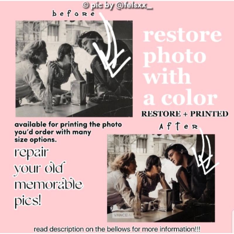 RESTORASI FOTO LAMA SEKALIAN CETAK