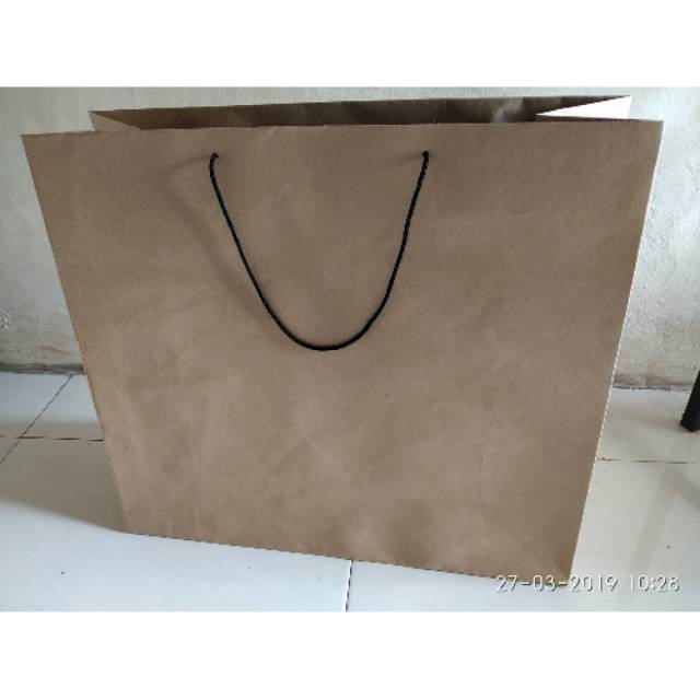 

Paperbag coklat polos jumbo bahan200g