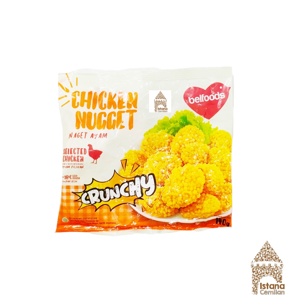 

Belfoods Chicken Nugget Naget Ayam CRUNCHY 140 Gram