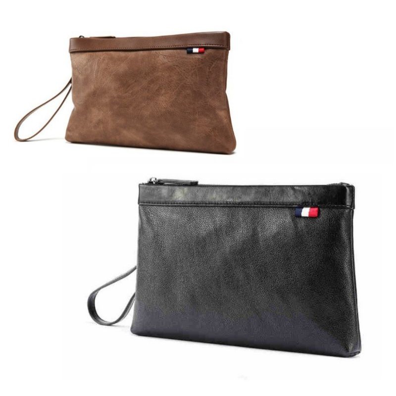 Clutch Pria [ SIAP KIRIM ] Tas Tangan Pria Sintetis Leather