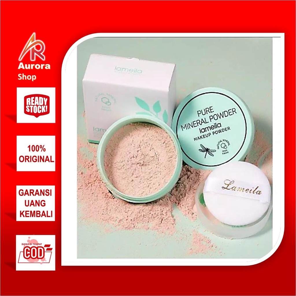 LAMEILA Pure Mineral Powder Make up Powder Daun 3607