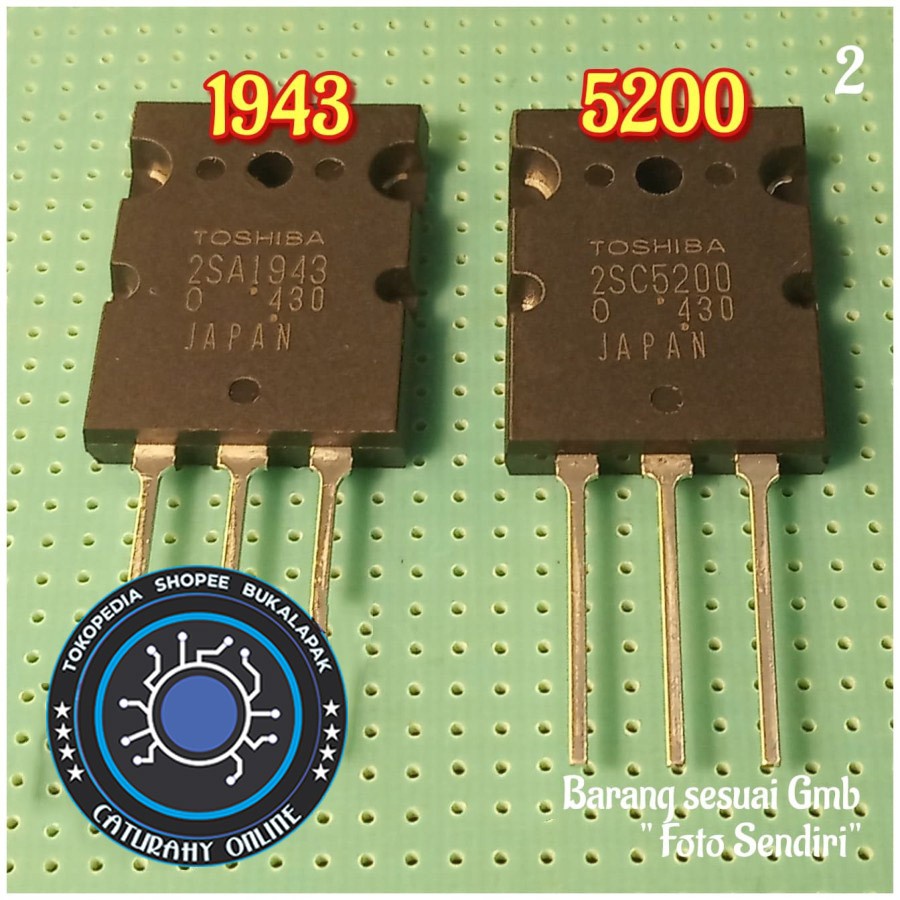 transistor 2sc5200 2sa1943 Toshiba 2sc 5200 2sa 1943 npn 2