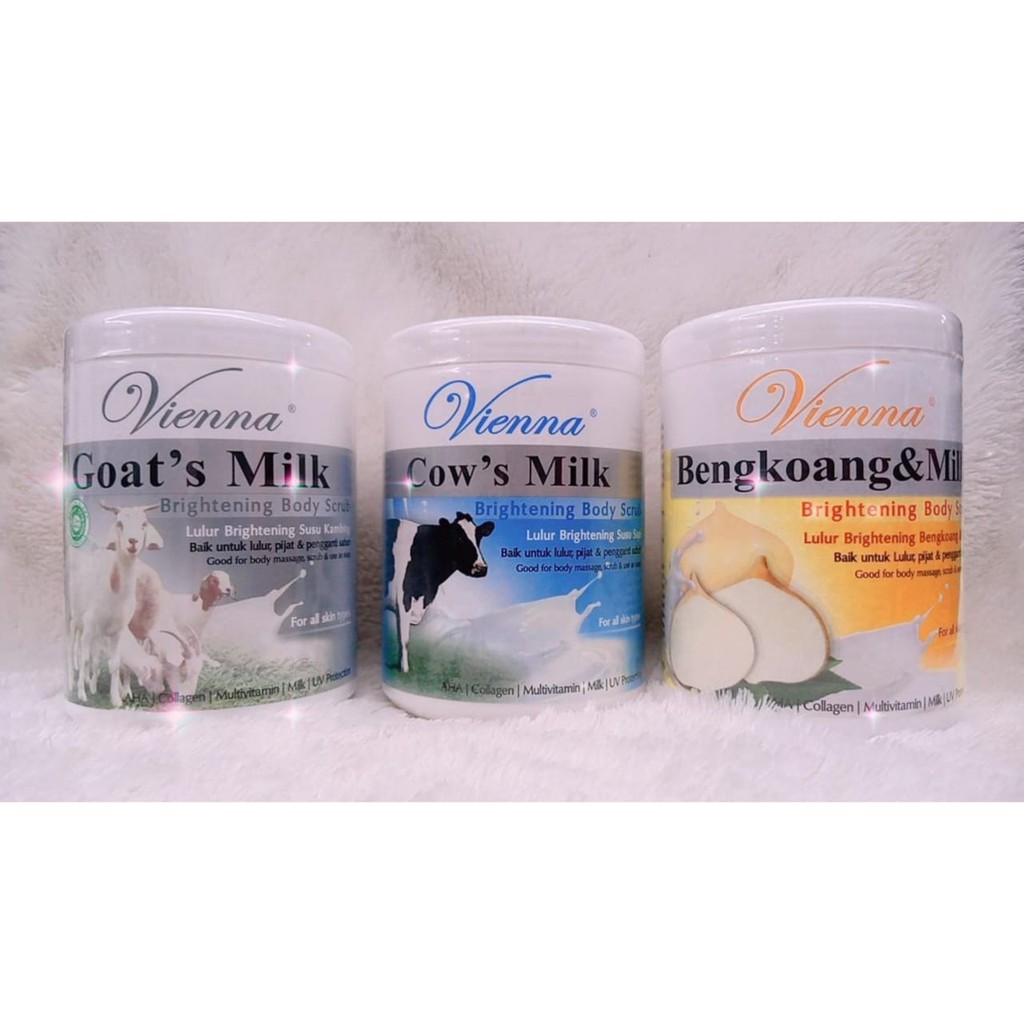 Vienna Brightening body Scrub 1kg | Lulur Badan ~ ORIGINAL 100%