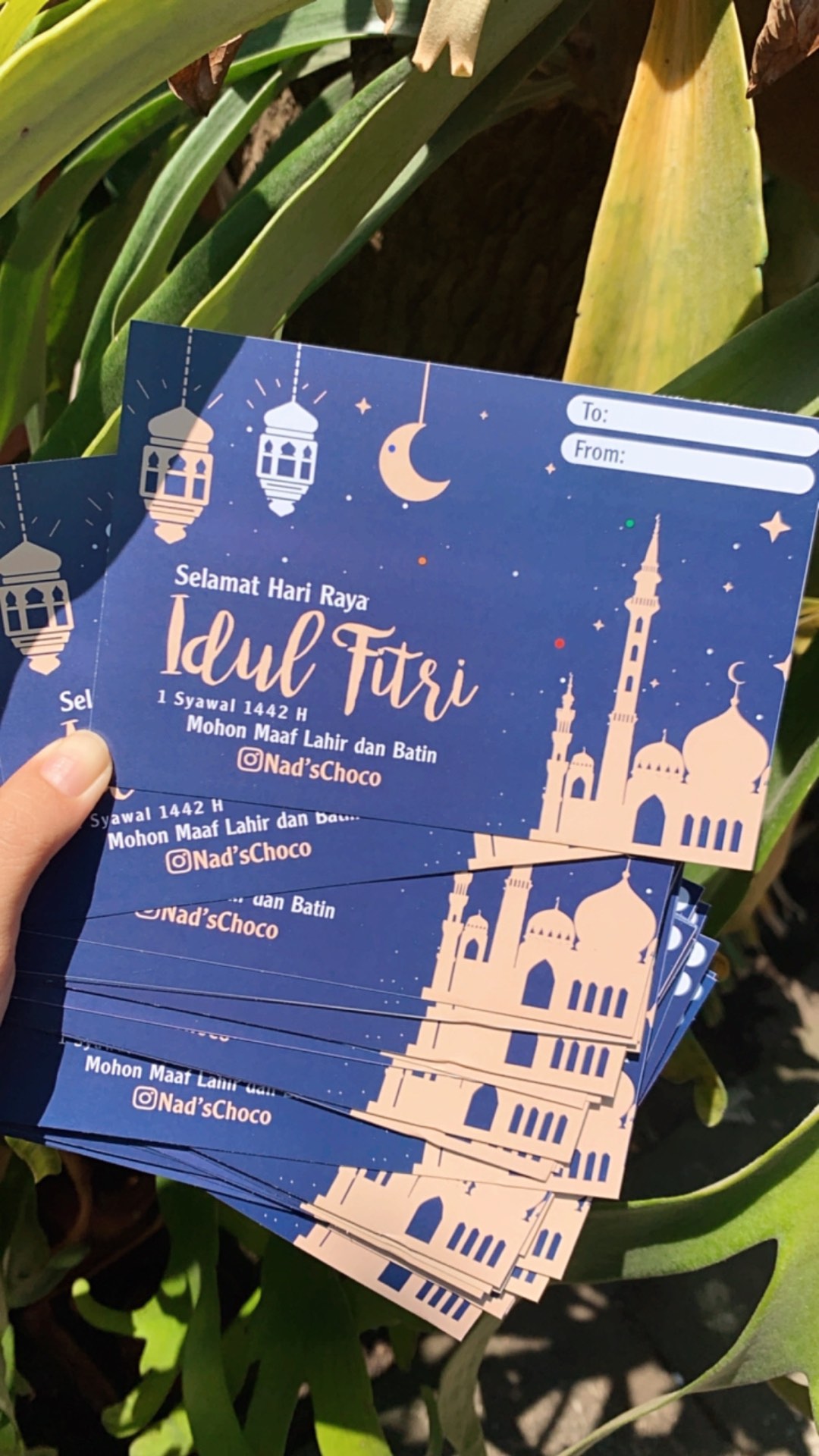 Kartu Lebaran / Kartu Ucapan Hari Raya / Kartu Ucapan Idul Fitri Custom