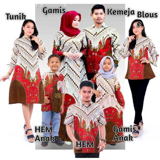 COUPLE KELUARGA ETNIC ready seragam