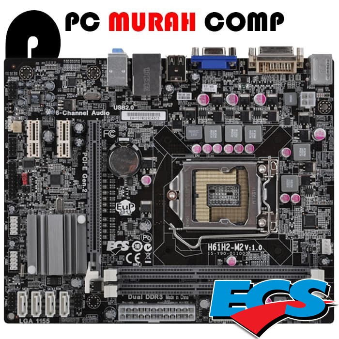 Mobo Motherboard Intel LGA 1155 H61 ONBOARD