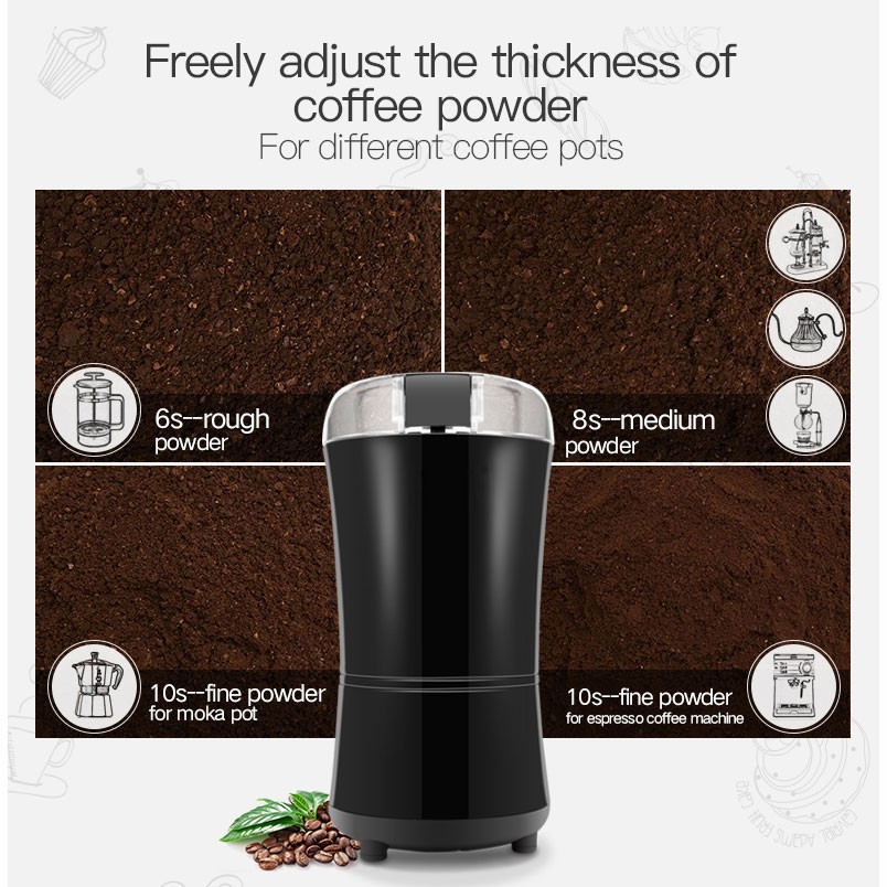 Penggiling Biji Kopi Elektrik Serbaguna Coffee Bean Grinder 400W-LISM