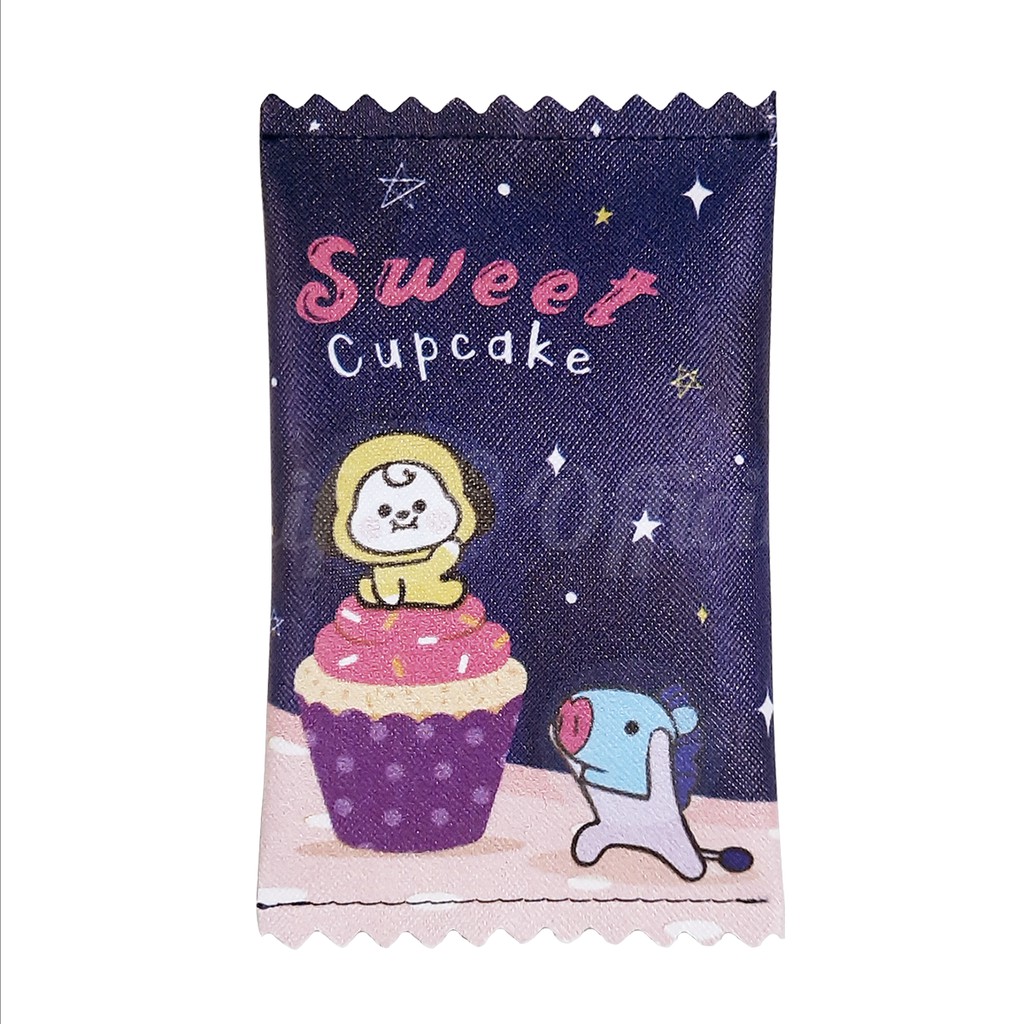 Shifra Tempat Masker Dompet Masker Unik Snack BT21 Unicorn