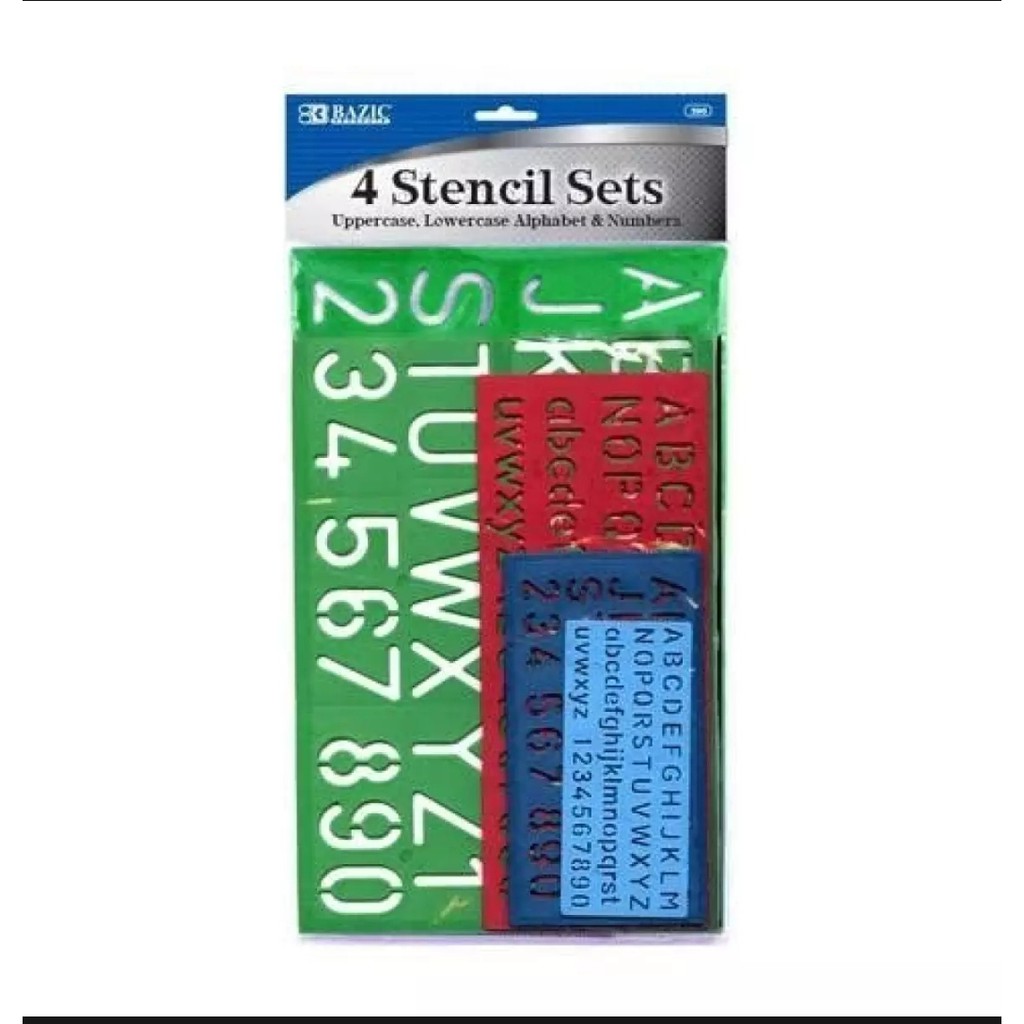 

PENGGARIS HURUF DAN ANGKA SET ISI 4 BAZIC MURAH 390