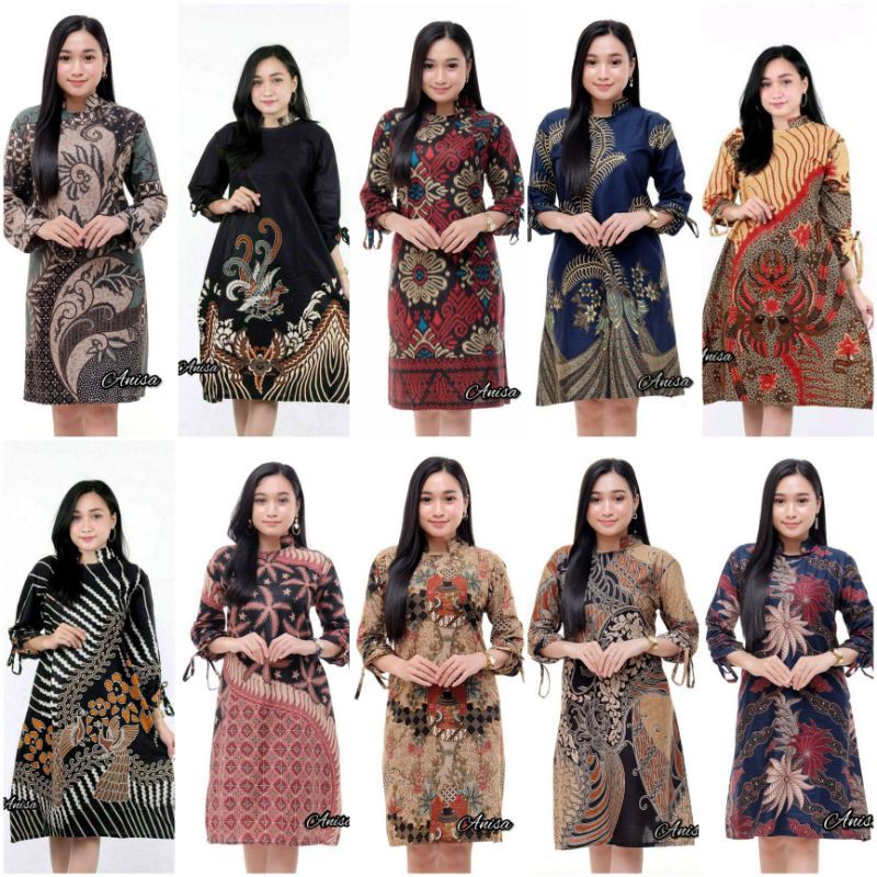 COD,TERMURAH PROMO 12.12  TUNIK BATIK EXCLUSIVE 12 MOTIF M L XL XXL