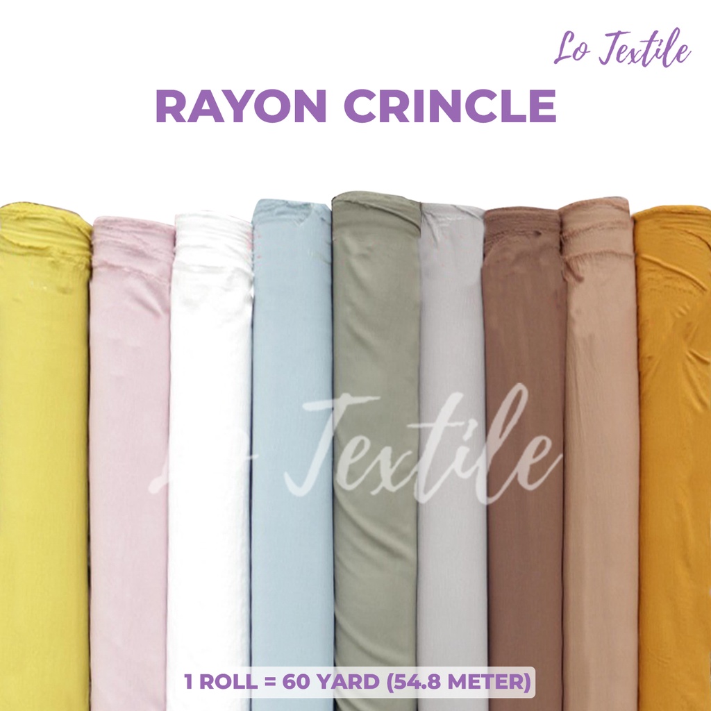 Kain Rayon Crinkle  1 Roll 60 Yard Premium Quality