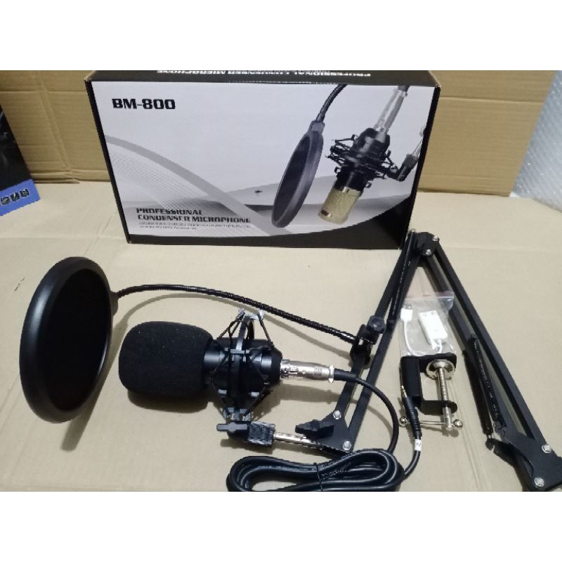 Paket Podcast Ashley 2 orang Mic black spider  Paket Podcast 2 Orang Mixer Ashley FX 402i M