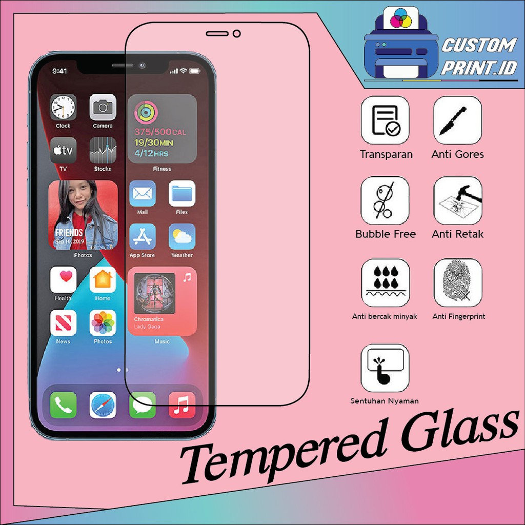 CUSTOM CASE OPPO VIVO SAMSUNG IPHONE XIAOMI INFINIX HUAWEI LENOVO NOKIA HONOR TERMURAH SE INDONESIA-TEMPERED GLASS HP