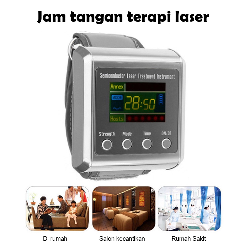 Jam tangan Terapi laser 7/12/15 titik dr laser fisioterapi untuk jantung mempercepat pemulihan stroke[100%ORI]