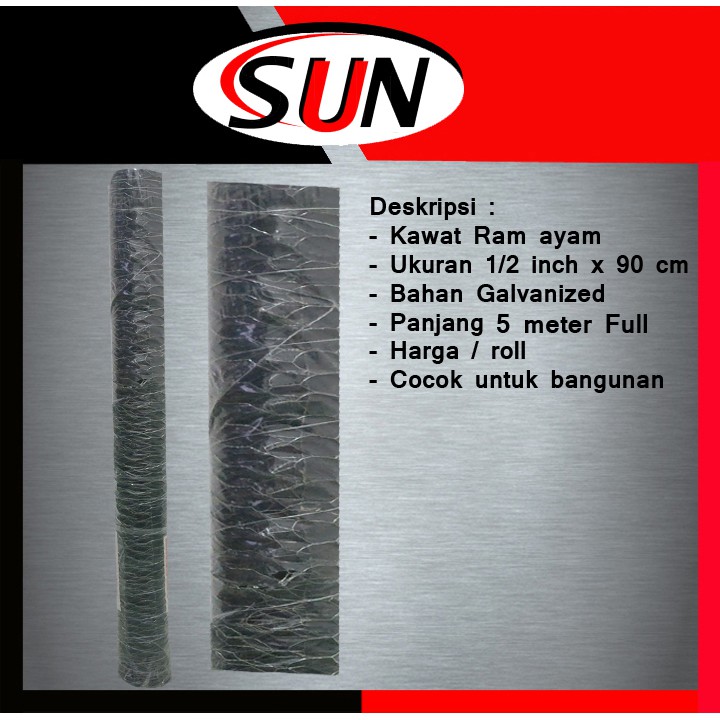 Kawat Loket Ram Ayam 1/2 Inch Galvanized Kandang Pembungkus Pipa Roll