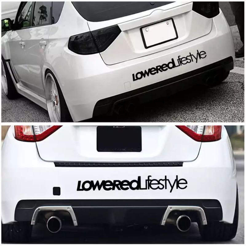 stiker mobil LoweredLifestyle cutting stiker body mobil.