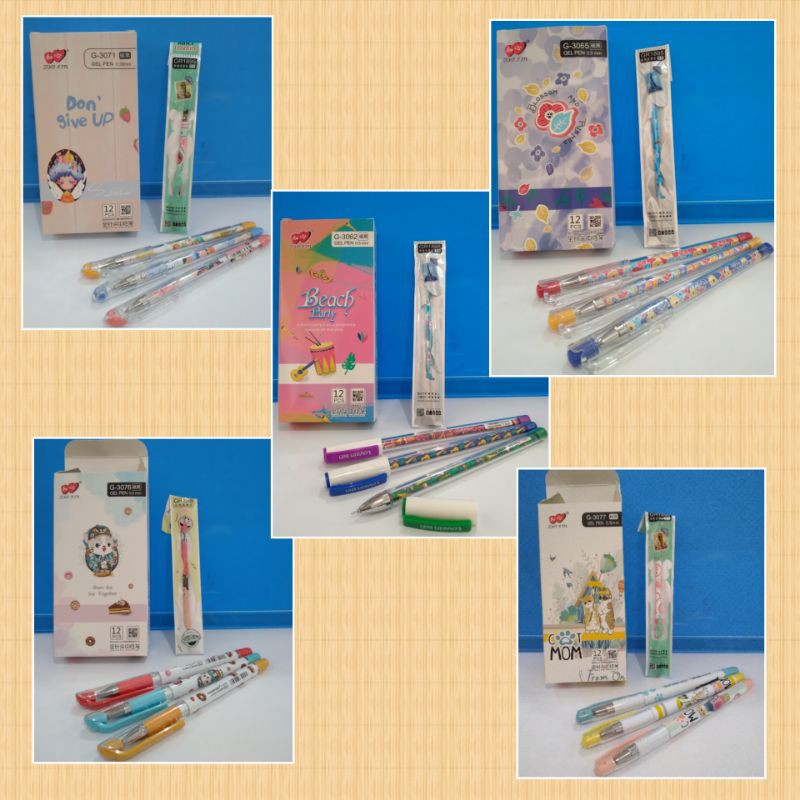 

Bolpoint Gel Fancy (tinta hitam)