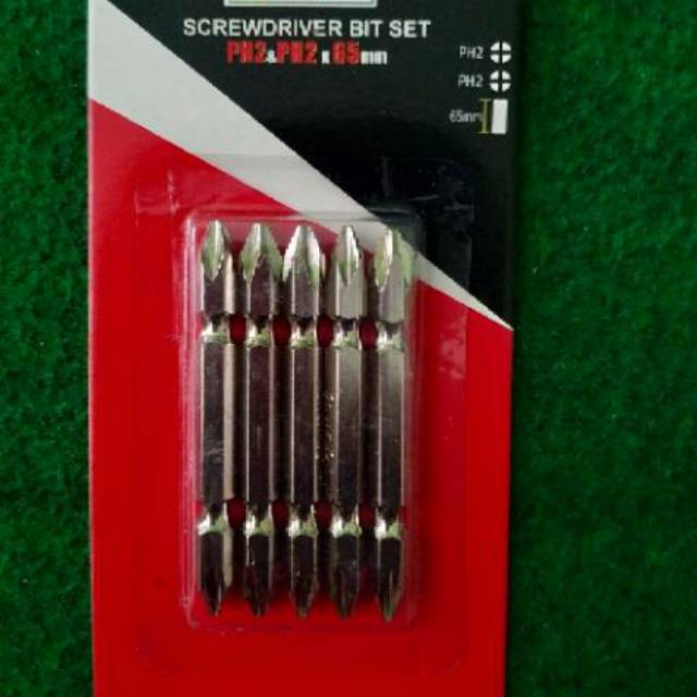 1 pak Mata bor obeng ph2 magnet