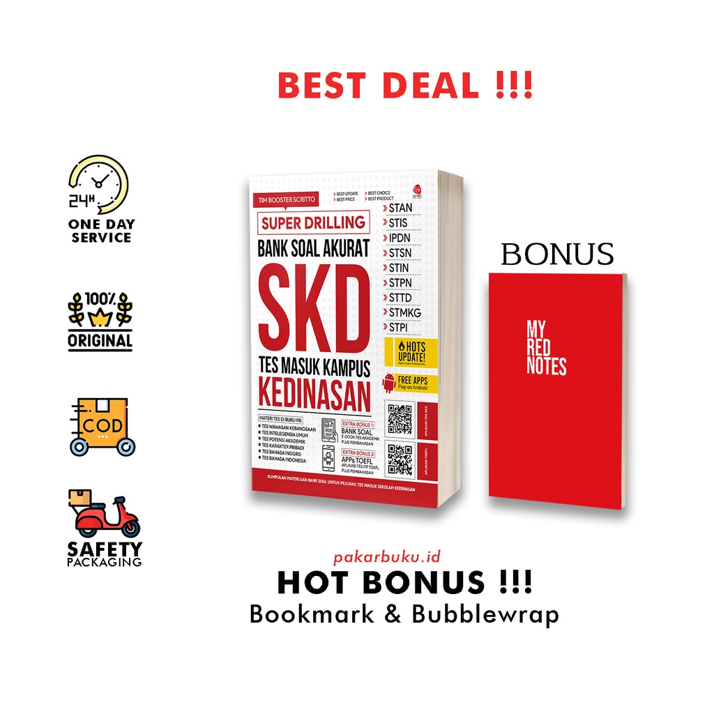 Buku Lolos SKD Kedinasan 2022-2023 STAN STIS IPDN STSN STIN STPDN STTD STMKG DAN STPI Super Drilling