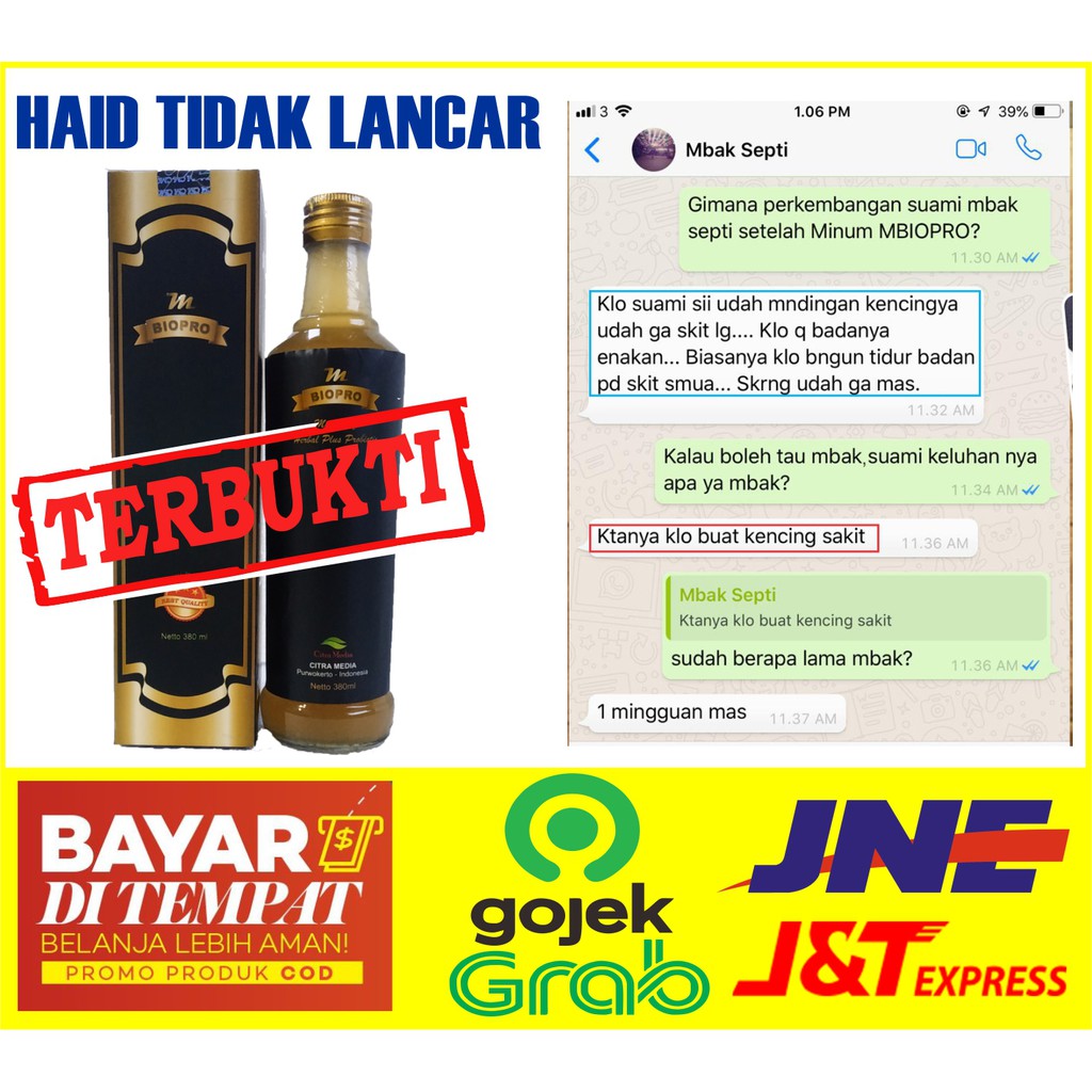 Cod Obat Pelancar Haid Tidak Haid Bertahun Tahun Susah Haid Mengatasi Haid Tidak Lancar Mbiopro Shopee Indonesia