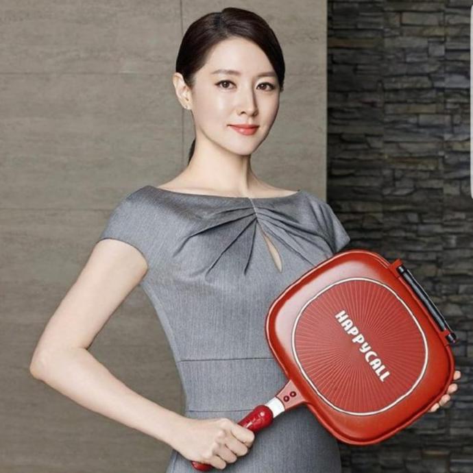 HAPPY CALL 32 CM PANCI TEFLON DOUBLE PAN BISA TUK ALAT PANGGANG GRILL - HAPPY CALL