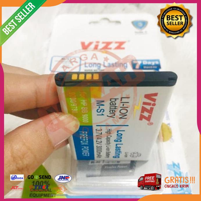 Acc Hp Baterai Dobel Power Vizz Blackberry Ms 1 2800Mah Bb 9000 9700 9780