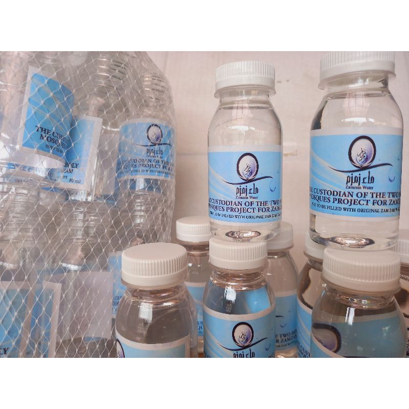 Air Zamzam 80 ml Asli 100 % Original oleh oleh haji umroh distributor jakarta nawidashopjkt