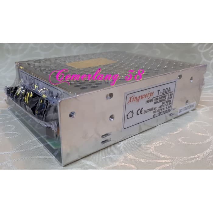 T30A +5V 3A +12V 1A -12V 0.5A Triple / 3 Output Switching Power Supply