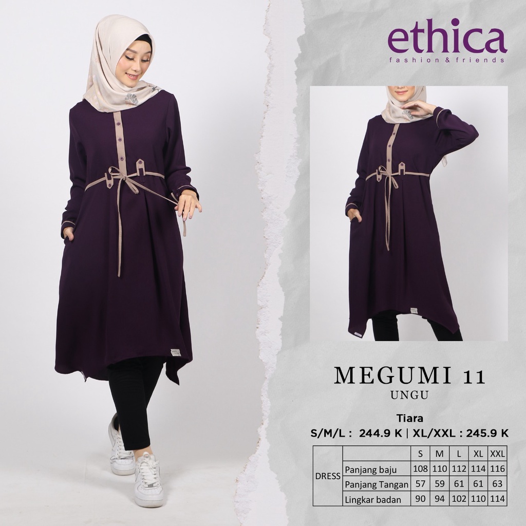 TUNIK TERBARU 2021 ETHICA MEGUMI 11 UNGU