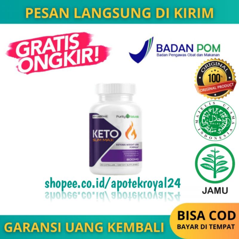 Obat pelangsing badan KETO SLIM MAX 100% Asli original