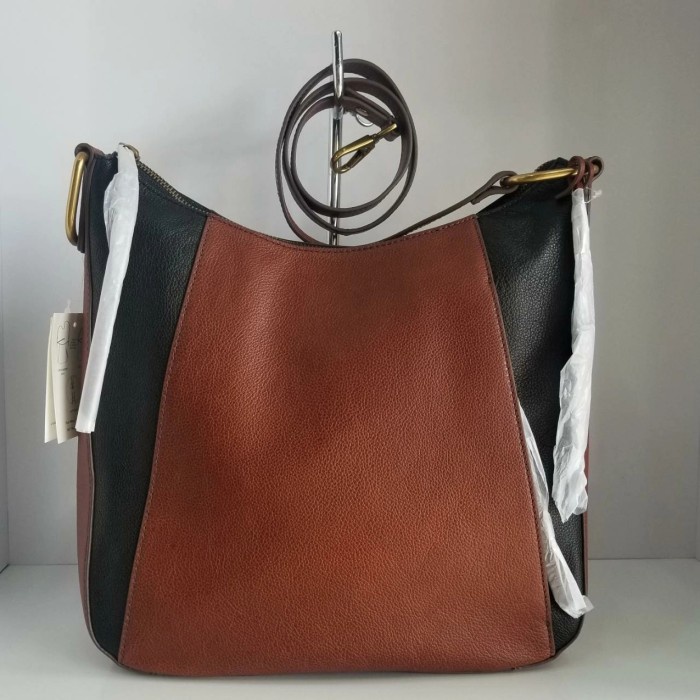 FOSSIL TALIA HOBO ORIGINAL BAG ,browm multi.