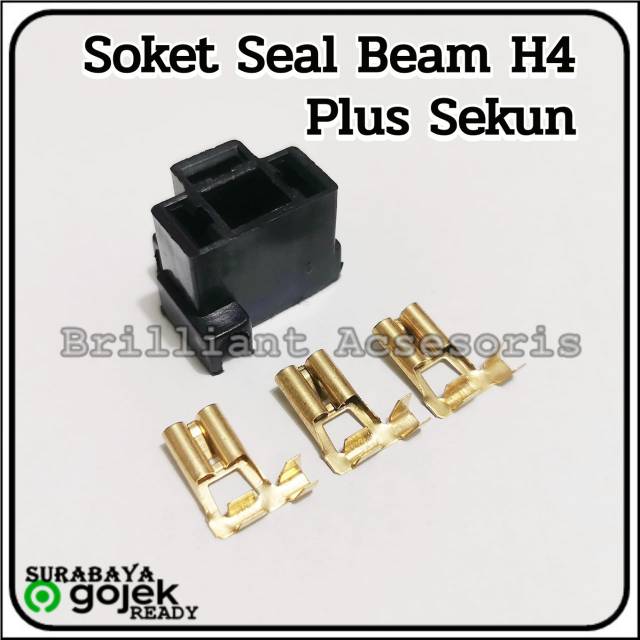 Soket Only plus sekun - Soket Relay / Soket Lampu H4 / Soket Sekring DX Tancep