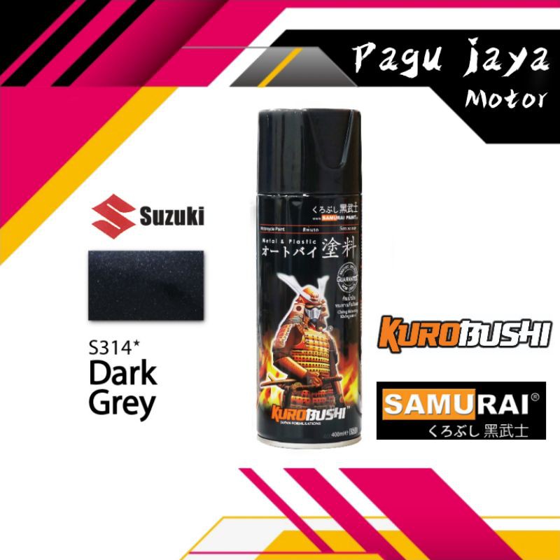 samurai paint DARK GREY (suzuki) S314* 400ml cat semprot pilox pilok spray