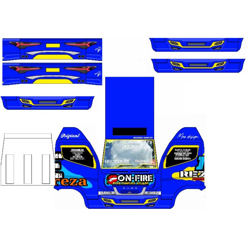 LIVERY STIKER CROMO UNTUK MINIATUR TRUK