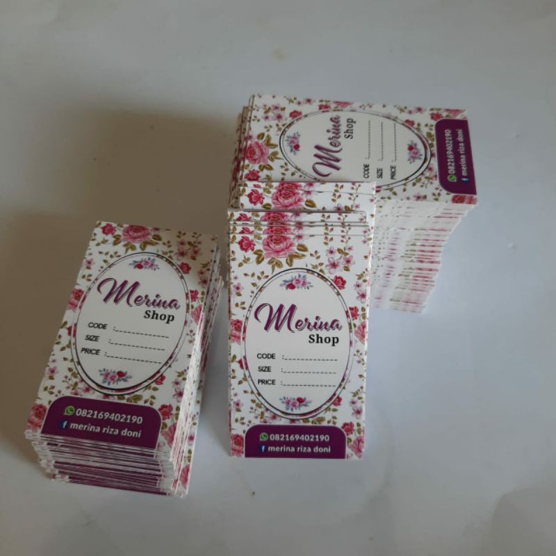 

Hangstag Hang tag asesoris 3 x 6 HANG TAG Custom hang tag baju hangstag