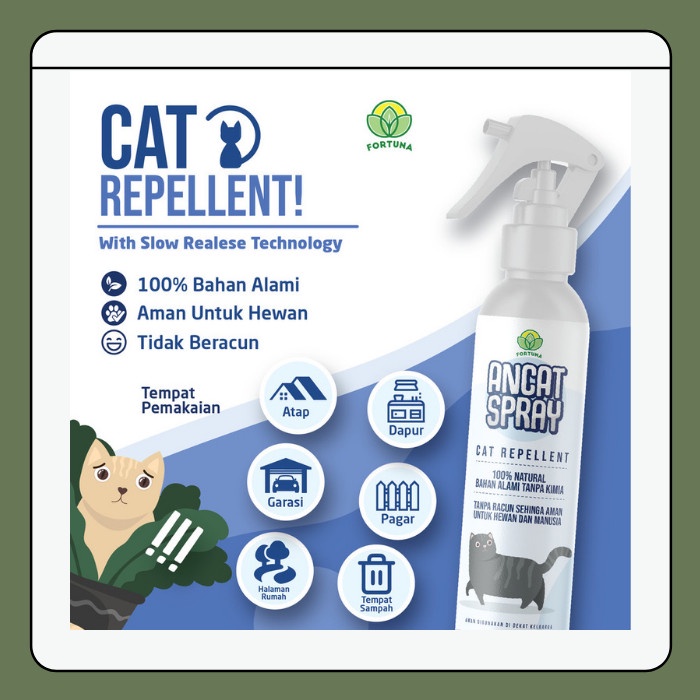 cairan pengusir anti kucing ANCAT SPRAY 250ml cat repellent
