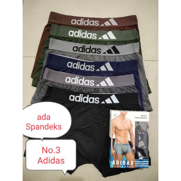 Emago - Celana Dalam Pria 1 Box Isi 3 Pcs / Celana Boxer Pria Dewasa / Pakain Dalam Pria Boxer / Underwear Boxer Pria Warna / CD Pria