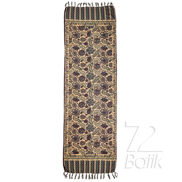 SYAL BATIK PREMIUM WARNA KREM HIJAU 724296 CAP 72