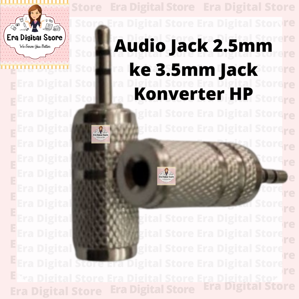 Audio Jack 2.5mm ke 3.5mm Jack Konverter Female 3.5mm Male 2.5mm