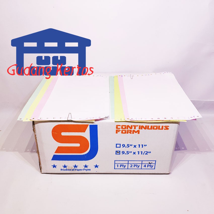 

Promo SJ STANDAR CONTINUOUS FORM 9.5 X 11/2 4PLY PRS - BAGI 2